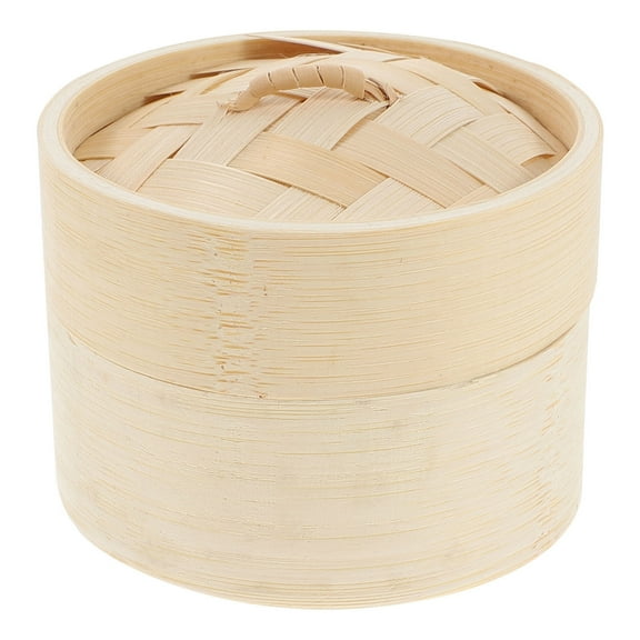 1 Set of Household Bamboo Steamer Kitchen Bun Steamer Bamboo Steamer Basket Kitchen Steamer