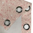 thumbnail image 4 of Ambesonne Cherry Blossom Grommet Curtain, Vintage, 50" x 72", Peach Coral White, 4 of 6