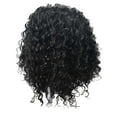 thumbnail image 2 of YMUQEIGH Clearance Brazilian, Human Hair Curly Short Bob Water Black Lace Front Wig, 2 of 7