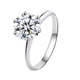 thumbnail image 1 of Anillo de boda Moissanite, anillo de compromiso clásico para mujer, plata de ley 925, 1 of 5