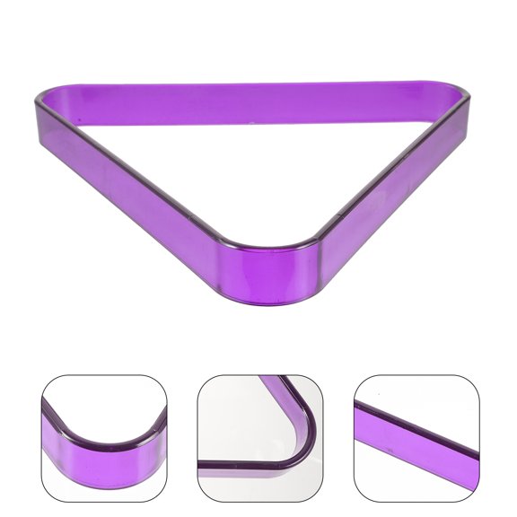 UPGRATOR Durable Purple Plastic Billiard Triangle for Home and Pub Use