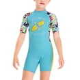 thumbnail image 1 of Greeniant Traje de neopreno para niños, ropa de baño gruesa para mantener el calor, ropa de baño cómoda para niños, ropa de buceo para usar en la Deportes acuáticos Azul claro S Greeniant OD003684-11, 1 of 6