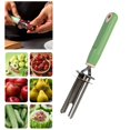 thumbnail image 1 of Adjustable Stainless Fruit & Vegetable Corer Tool, Multi-Size Bell-Pepper Cutter & Seed Remover, Ergonomic Grip Kitchen Gadget for Apple Pear Zucchini, Quick-Prep Stuffing & Garnish Maker, 1 Corer, 1 of 8