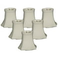 thumbnail image 2 of Royal Designs, Inc. Decorative Trim Fancy Square Bell Chandelier Shade CS-717BLK/GL-6, Black, 3 x 5 x 4.5, Pack of 6, 2 of 4