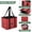Red Illustration, variant on Collapsible Car Trunk Organizer with Handles 600D Oxford for Car Kitchen and Home Storage, Mantra Background 13× 10.2×10.8inch