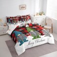 thumbnail image 3 of Homewish Colorful Kawaii Gnome 7-Piece Twin Bedding Sets.Merry Christmas Bedding Comforter Set,Red Black Plaid Sheet Sets For Girls Teens,Breathable Home Decor Reversible, 3 of 8