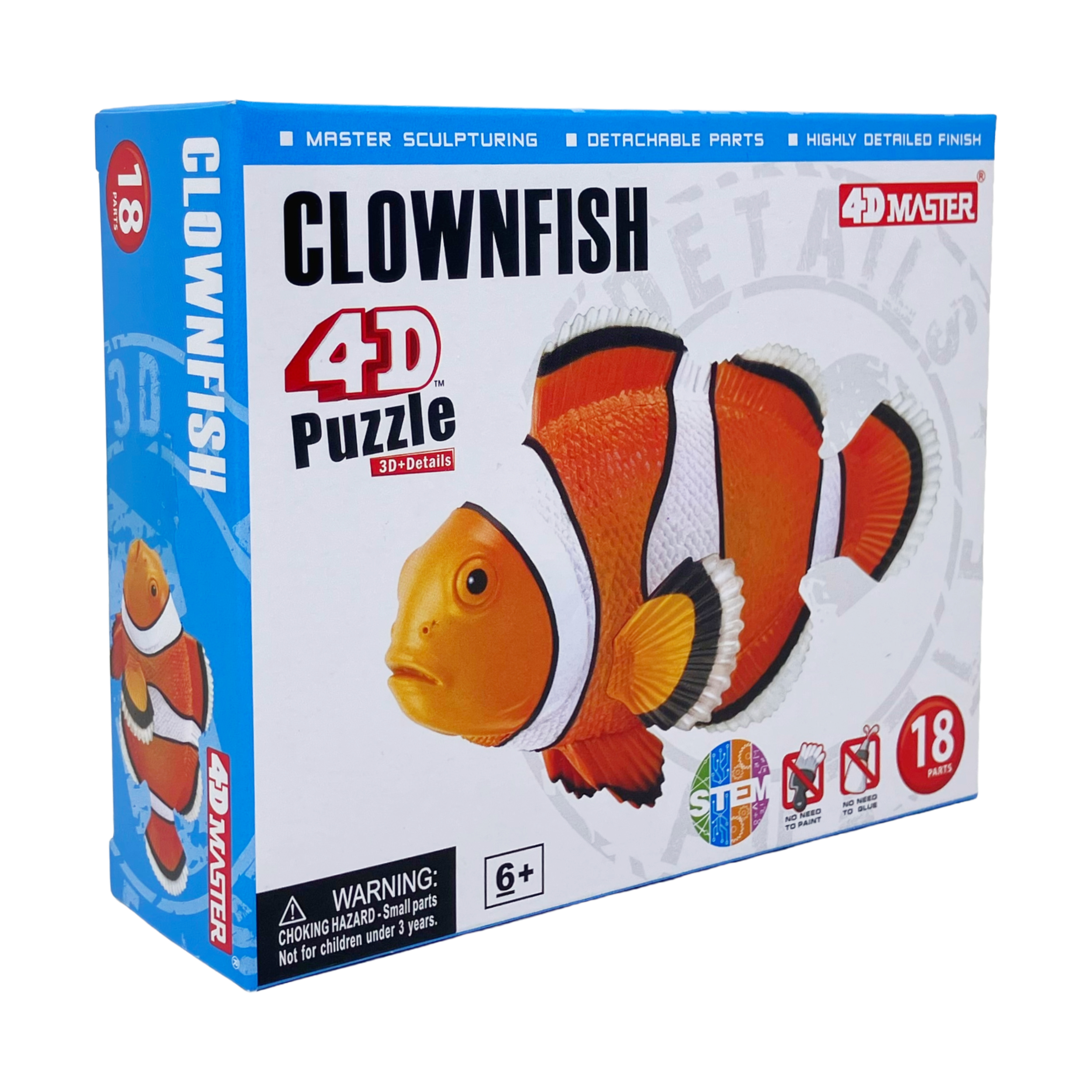 4D Master 4D Puzzle - Clownfish: 18 Pcs