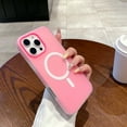 thumbnail image 2 of For iPhone 11 Case Silicone, Magnetic Slim Thin Phone Case Compatible with Magsafe Wireless Charging, Cute Girly Aesthetic Soft Rubber Gel Safecase for Women Girls Men,Rose, 2 of 11