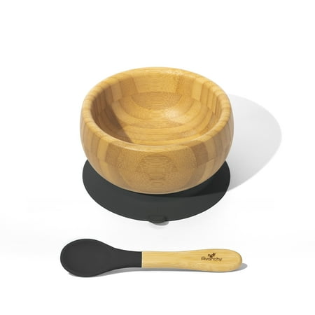 Baby Bowl   Spoon | Bamboo & Silicone