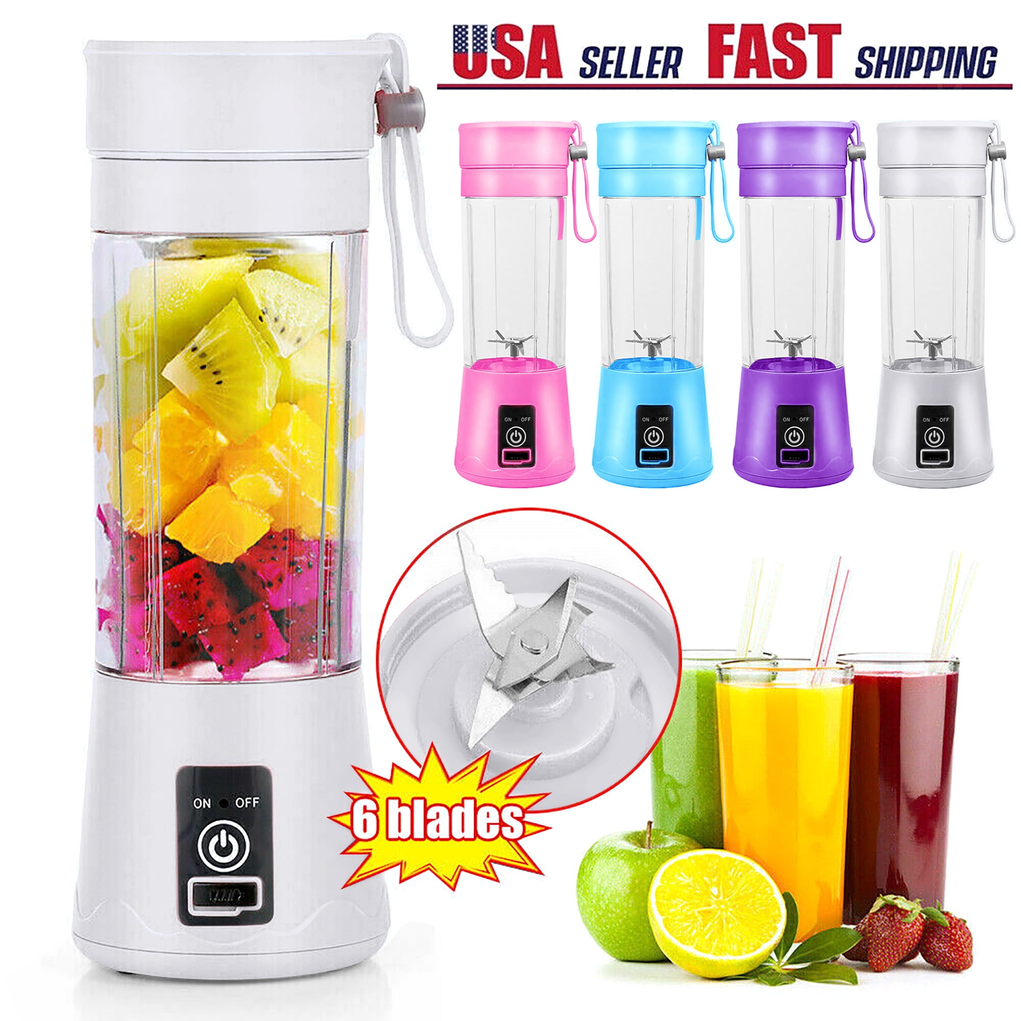 Portable Blender Mini Personal Size Blenders for Smoothies and Shakes Travel Juicer Cup Smoothie