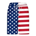 thumbnail image 2 of GUZOM Mens American Flag Swim Trunks Patriotic Split Design Quick-Dry Board Shorts with Liner for 4th of July Beach Pool,Size S, 2 of 5