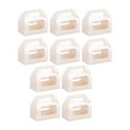 thumbnail image 2 of 10 cajas para pasteles con ventana, para regalo, para cupcakes, transparentes y portátiles. M, 2 of 9