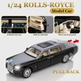 New 124 Simulation RollsRoyce Phantom Model Alloy Metal Car Model