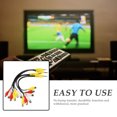 thumbnail image 3 of RENACLIPY 4Set audio cable splitter AV Audio Splitter Cable Red for Users of Devices, 3 of 6