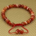 thumbnail image 2 of Perles Rondes de 6 mm en Agate Rêve Rouge Naturelle, Pampilles Macramé Tressées Ajustables, Bracelets Reiki Chakra 7-9 Po Unisexe, 2 of 2