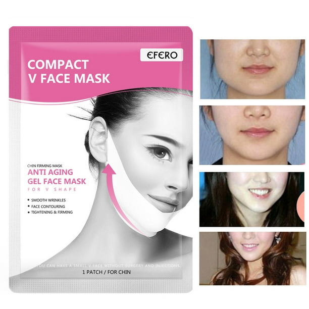 V Line Shaping Face Masks – Lifting Hydrogel Collagen Mask – Anti-Aging and  Anti-Wrinkle Band - Double Chin Reducer Strap - Contouring, Slimming and  Firming Face Lift Sheet 
