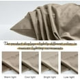 thumbnail image 3 of NICETOWN Soft Velvet Pillowcase Bed Pillow Cover, Camel Beige Luxury Warm Pillow Cover with Hidden Zipper for Living Room, 20 x 30 Inches, Set of 2, 3 of 8