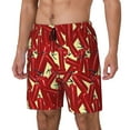 thumbnail image 1 of Balery Fire Extinguisher Bañador para hombre, shorts de playa de secado rápido con entrepierna y forro de compresión-Large, 1 of 6