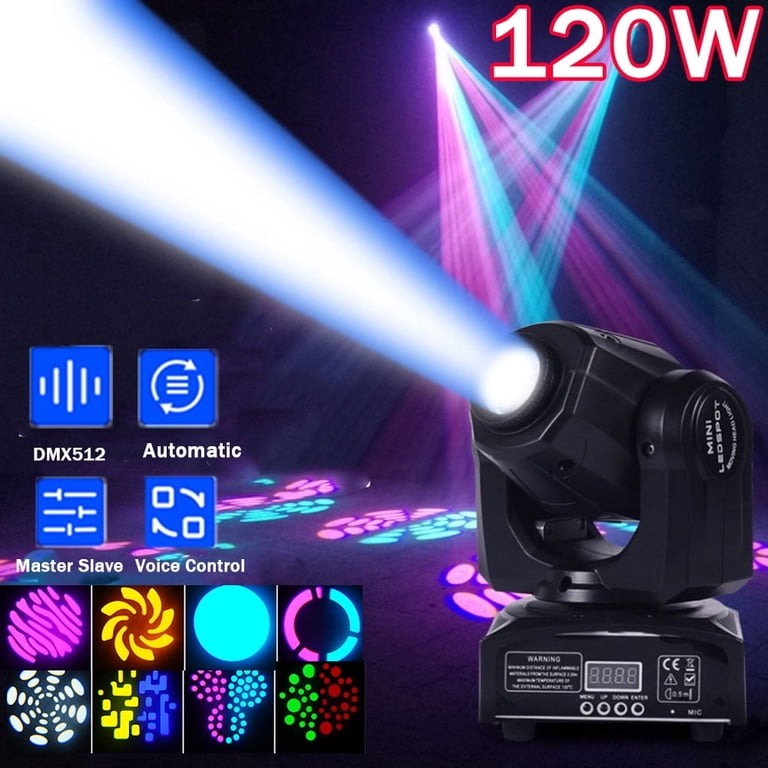 ZKYZL Luières de tête de ouveent 8 luières LED GOBO Rainbow DJ ZKYZL Luières de tête de ouveent 8 luières LED GOBO Rainbow DJ