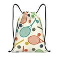 thumbnail image 1 of Fotbe Racket and Tennis Ball Pattern Drawstring Backpack, Gym Bag, Lightweight Backpack, Water-Resistant Bag Travel Sports Backpack, Fitness Bag, Yoga Bag-Medium, 1 of 6