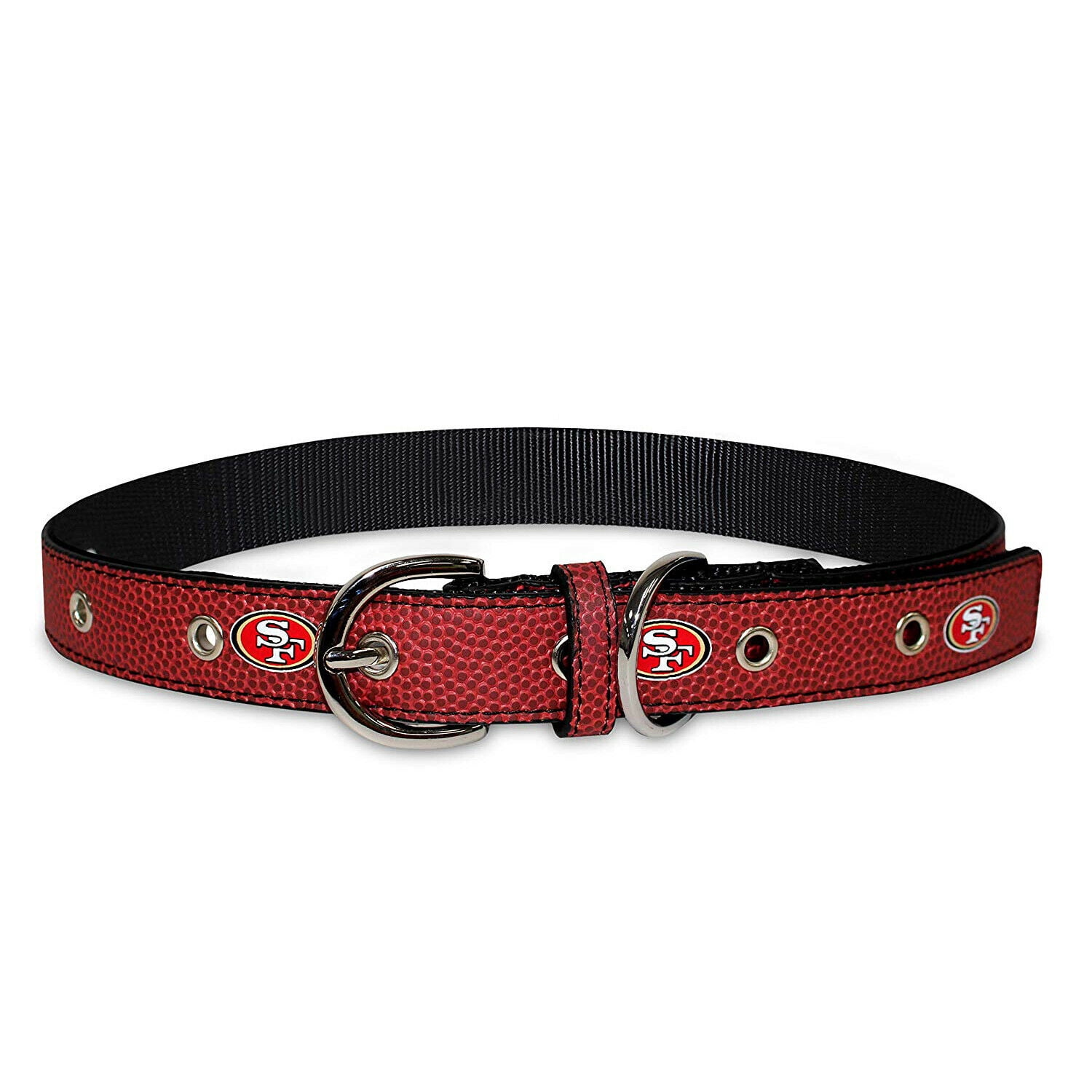 Pets First NFL San Francisco 49ers Best Dog Collar NFL Signature PRO PVC-Leather Premium - Medium