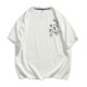 thumbnail image 2 of Tops para hombre, blusas y camisas de manga corta con cuello redondo para hombre. Camiseta/camisa holgada de lino con cuello redondo y manga corta estampada para hombre. Tops para hombre., 2 of 9