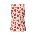 thumbnail image 5 of Picia Strawberries Pattern Women's Workout Tank Top,Breathable Activewear,Slim Fit Athletic Top,Versatile Workout Moisture-wicking top-Large, 5 of 9