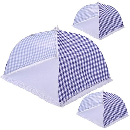 Cheer.US Food Cover Mesh Food Tent, Pop-Up Umbrella Screen Tents, Collapsible And Reusable Patio Bug Net For Bbq Picnics Parties Camping Outdoor