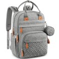thumbnail image 1 of MesaSe Backpack Bag Quilted Luxury Multifunction Handbag For Babies Outing Large Capacity Stroller Nursing Backpack Mommy Maternity Bag, 1 of 6