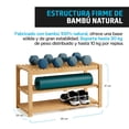 thumbnail image 4 of Zapatera de Madera de Bambú Multiusos Redlemon 3 Niveles 8-10 Pares, 4 of 8