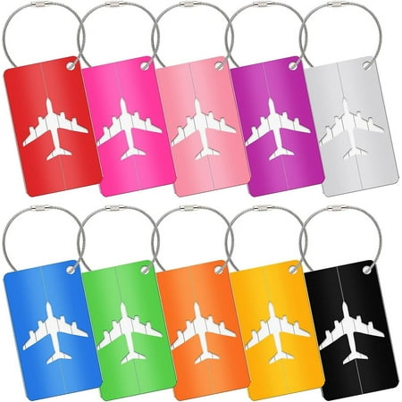 Luggage Tags For Suitcases ,suitcase Tags 10 Pack Aluminium Tags ...