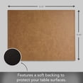 thumbnail image 4 of Luxurious Caramel Vegan Leather Placemats 4 Pack Look and Feel of Genuine Leather Infused with Copper, 4 of 6