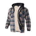 thumbnail image 1 of Chaqueta Gary Com de forro polar sherpa de franela gruesa y gruesa para hombre, 1 of 8