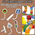 thumbnail image 6 of Train Track Fusion Set, 2026 51/81/123Pcs 3D Infinity Train Routes with Mix-and-Match Cubes, Funny DIY Race Car Track Building Kits with Moving Train and Traffic Signs for Boys Girls (81pcs), 6 of 6
