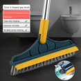 thumbnail image 1 of Iodue Cleaning Brush 2 In 1 Cleaning Scrub Brush 2022 New Floor Brush Scrubber With Long Handle Premium Rotating Bathroom Kitchen Cleaning Brush 120° Triangular Rotating Brush Head With S, 1 of 3