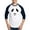 Blue/White, variant on CafePress - Stitched Panda Face Baseball Jersey - Cotton Baseball Jersey, 3/4 Raglan Sleeve Shirt
