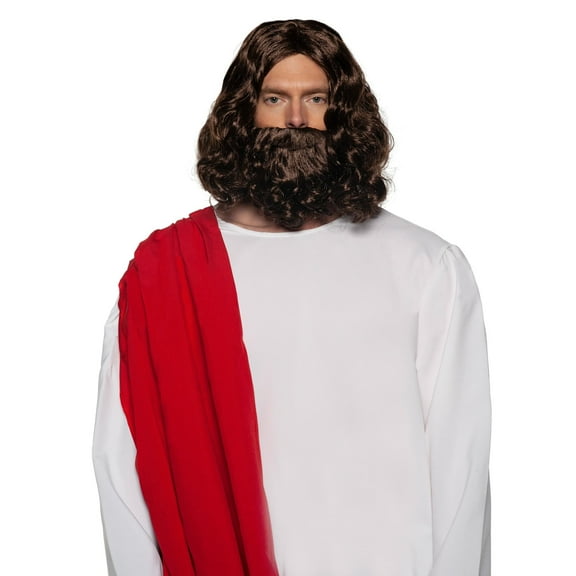 Jesus Wig & Beard Adult Costume Set