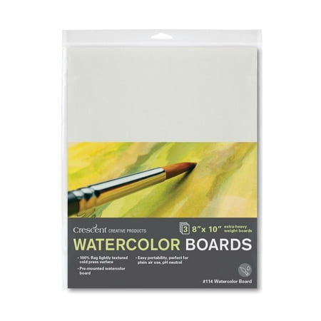 UPC: 0093924194146 | Crescent Cold-Press Watercolor Board  114 Series  8  x 10   3/Pkg.