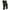 Black, variant on Champro Sports Bull Rush 7-Pad Integrated Football Girdle, Compression Fit