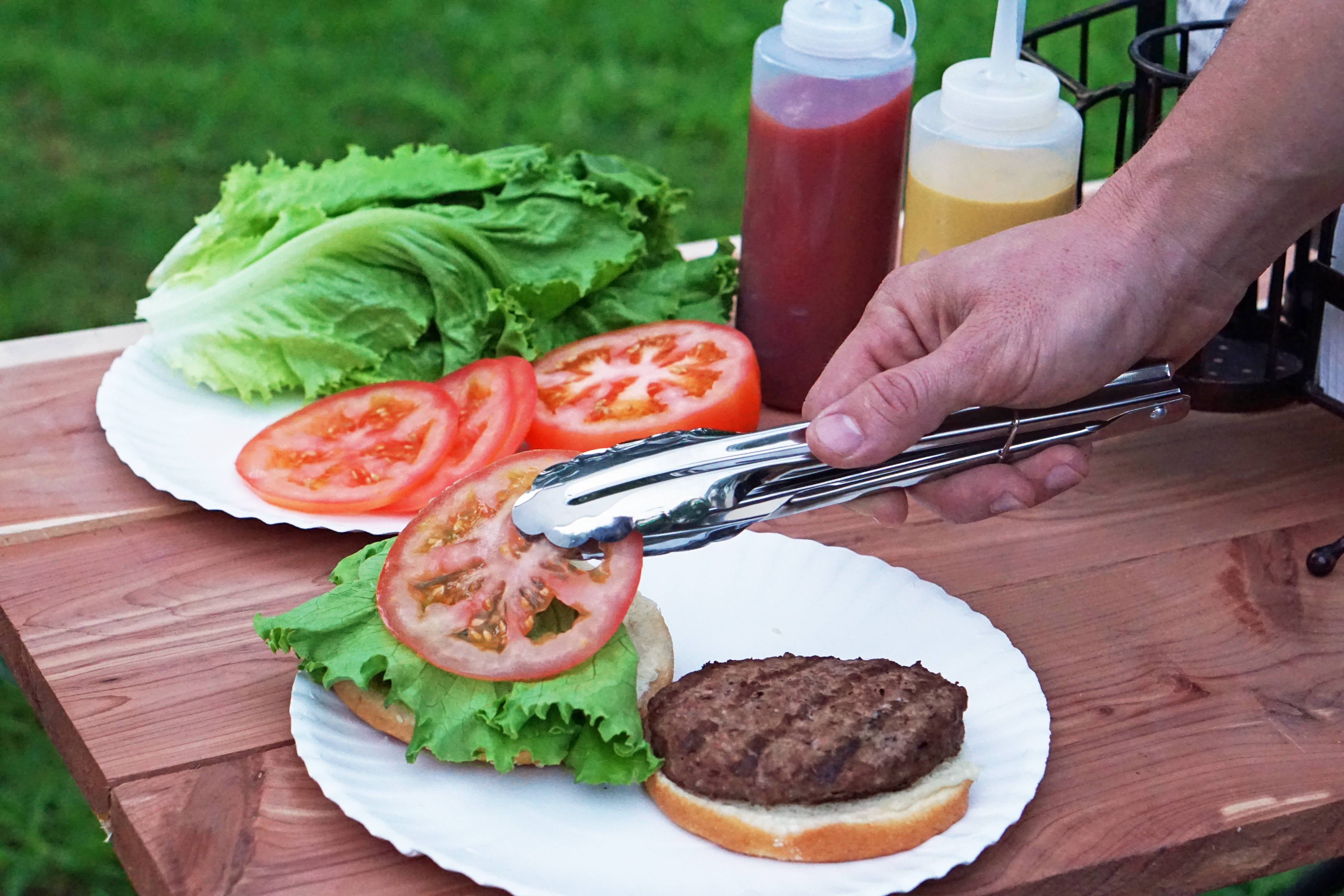 Expert Grill 8.5" Lightweight Stainless Steel Mini-locking BBQ Tongs