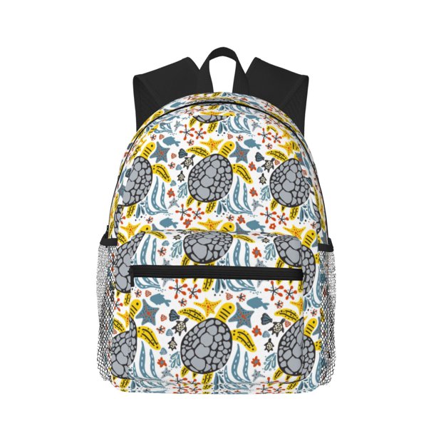 Disketp Sea Turtle Mochila Ligera Clásica con Múltiples Bolsillos, Mochila Casual para Hombre y Mujer, Ideal para Escuela, Trabajo y Viajes