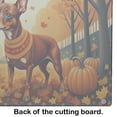 thumbnail image 5 of Carolines Treasures DAC1058LCB 15 x 12 in. Unisex Red Miniature Pinscher Fall Glass Cutting Board - Large, 5 of 5