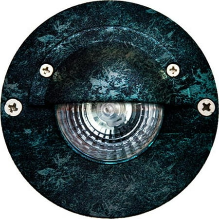 

Dabmar Lighting LV625-VG 35W 12V Cast Aluminum Surface Mount Brick Step Wall Light with Eyelid Verde Green