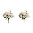 thumbnail image 3 of Ounissouiy Ramo de flores artificiales, cabezas falsas, rosas, ramo de casa, decoración de boda Type2 NO2, 3 of 6