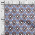 thumbnail image 1 of oneOone Cotton Flex Fabric Diamond & Swirl Ikat Print Fabric BTY 40 Inch Wide, 1 of 4