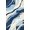Navy Blue Cream, Pattern 11, variant on ODIKA 8'x10' Washable Area Rug Motif Border Sage That Couch Costal Abstract Brushstroke Wave Playful Expressive for King Size Bedroom Under Bed, Master Suite, Non-Shedding, Easy Care