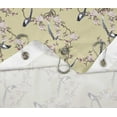 thumbnail image 5 of S4Sassy Beige Blossom & Paradise Whydah Bird Decorative Waterproof Printed Shower Curtain Roller Hooks Drapes-60 x 70 Inch, 5 of 6