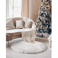thumbnail image 3 of Faux Sheepskin Fur Area Rug, Luxury Fluffy Area Rug, Soft Furry, 3 of 4