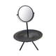 thumbnail image 4 of Espejo de maquillaje con bandeja de madera, espejo de tocador con soporte, regalo para mujer para dormitorio. Negro, 4 of 9