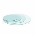 thumbnail image 4 of GZXS 30" Inch Round Tempered Glass Table Top Clear Glass, 1/4" Thick Round Polished Edge, Transparent, 4 of 10